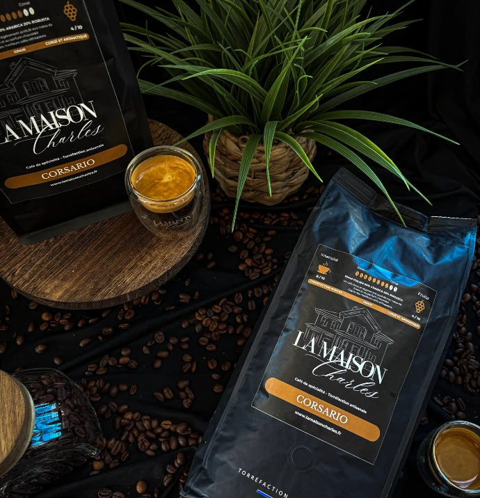 Café en grains Corsario, blend italien — La Maison Charles