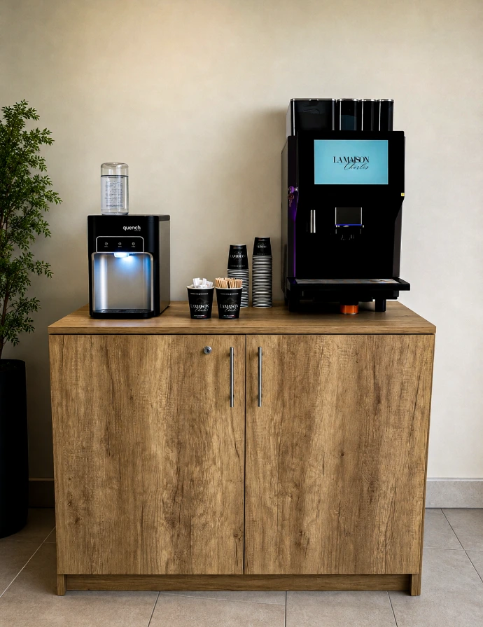Espace café aménagé dans une entreprise - La Maison Charles
