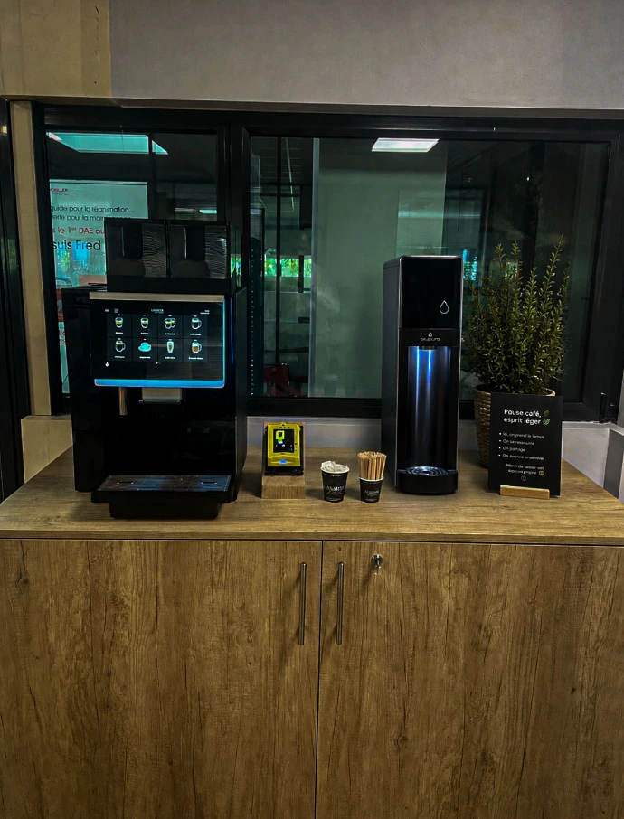 Installation d'un corner coffee en entreprise