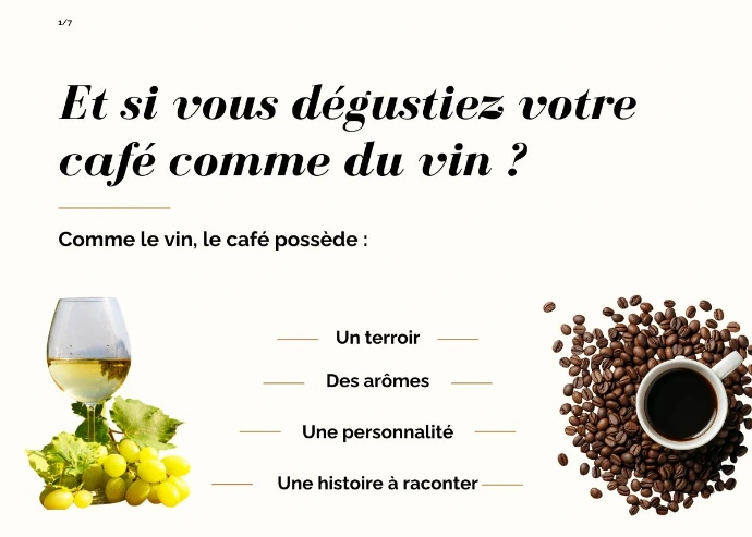 Comparaison dégustation café et vin — La Maison Charles