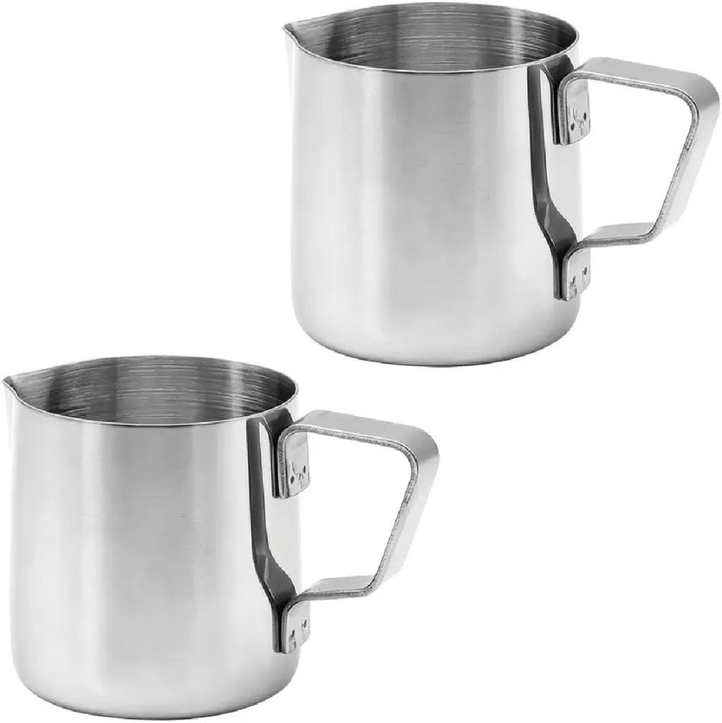 Lot de 2 pichets lait inox 150ml
